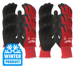 Рукавиці MILWAUKEE з опором порізам 1, зимові, розмір 8/M, (12шт.) фото