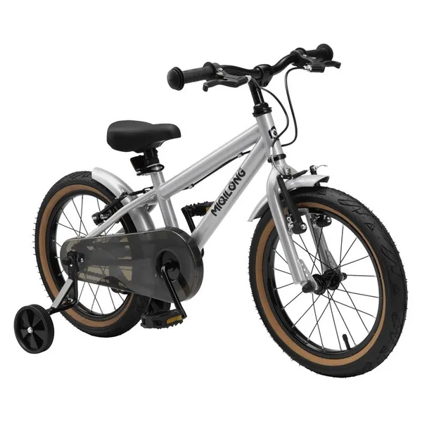 Детский велосипед Miqilong ST 16" серебристый