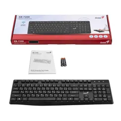 Клавиатура мембрана Genius KB-7200, 104key, WL, EN/UKR, черный фото