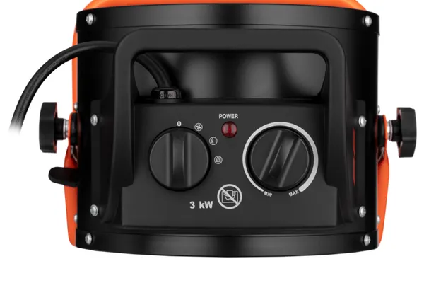 Тепловая пушка электрическая 2E Ceramic, 3кВт, 30м кв, 280м куб/ч, керамический нагрев. элемент (PTC), черный отзывы