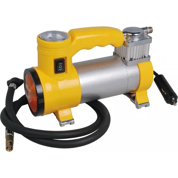 Компресор автомобільний 10 атм, 35 л/хв з ліхтариком MIOL 81-117 для коліс R13, R14, R15, R16