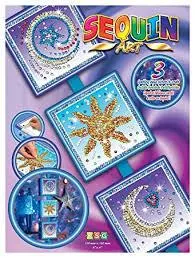 Набір для творчості Sequin Art Seasons Космос, Сонце, Місяць і зірки 3шт, 16*16см фото