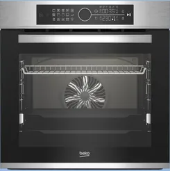 Духовой шкаф Beko электрический, 72л, A+, дисплей, конвекция, Soft Close, телескопические направляющие,нерж фото