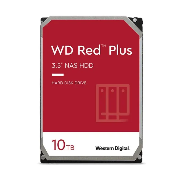 Жорсткий диск WD 10TB 3.5" 7200 256MB SATA Red Plus NAS