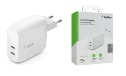 Зарядное устройство сетевое Belkin 40Вт 2хUSB-С PD, белый фото