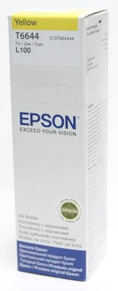 Контейнер з чорнилом Epson T6644 EcoTank L110/L120/L121/L1300/L1455/L210/L300/L3050/L3060/L3070/L355/L382/L386/L486/L550/L605/L655/L364/L132/L222/L312/L366/L456/L566 yellow фото
