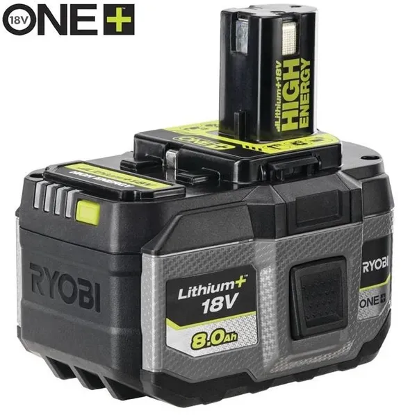Аккумулятор Ryobi ONE+ RB1880T High Energy Lithium+ 18В 8А·ч 1.3кг