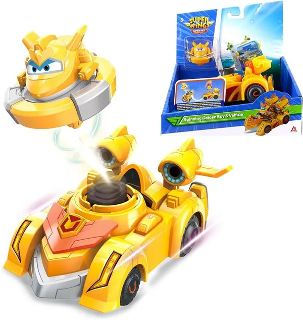 Ігровий набір Super Wings Spinning Vehicle Золотий Хлопчик (Golden Boy)