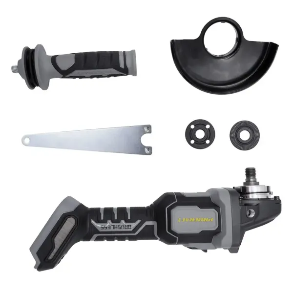 Замовити Безщіткова акумуляторна шліфмашина 125 мм Procraft Industrial AG125B (без АКБ та ЗП) Kick back control з доставкою