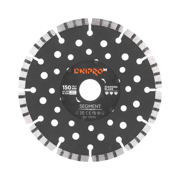 Алмазний диск Dnipro-M 150 22,2 мм Segment фото №1