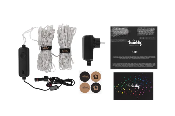 Купить Гирлянда Smart LED Twinkly Dots Lights RGB 400 IP44 20м прозрачный кабель