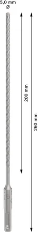 Бур по бетону Bosch Professional SDS-Plus-5X, 5x200x260мм ціна в Україні