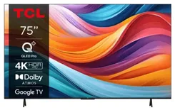 Телевизор 75" TCL QLED 4K 60Hz Smart Google TV Titan фото