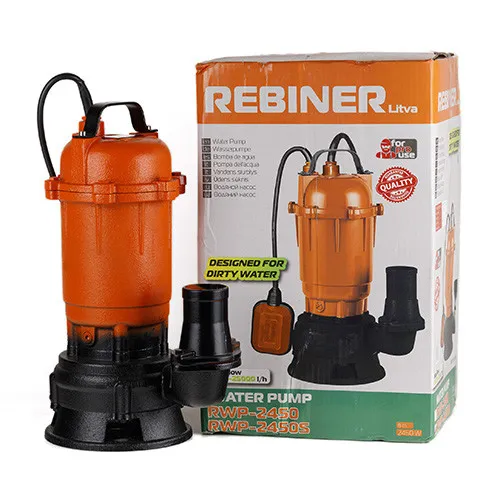 Фекальный насос 15 куб.м/ч, 550 Вт Rebiner RWP-2450 (для грязной воды) купить онлайн