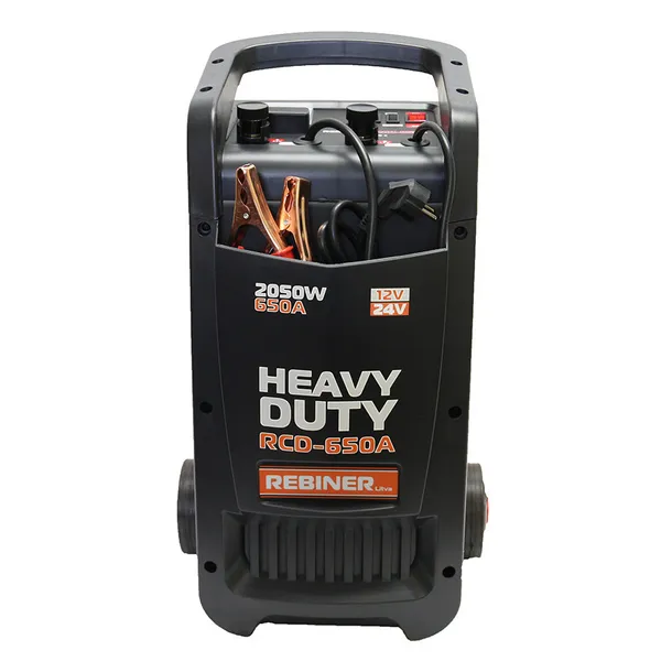Пуско-зарядное устройство 12/24 В, 400 А/ч Rebiner RCD-650A цена в Украине
