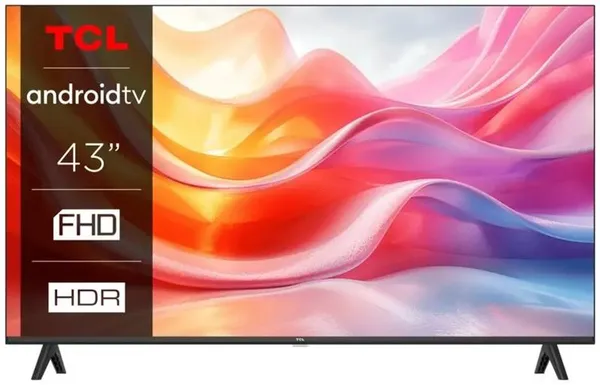 Телевізор 43" TCL LED FHD 60Hz Smart Android TV Black