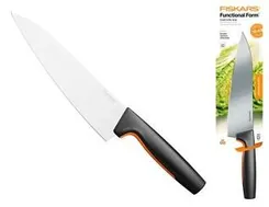 Кухонний ніж кухарський Fiskars Functional Form, великий, 19.9см, нержавіюча сталь, пластик, чорний фото