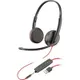 Гарнитура компьютерная стерео On-ear Poly Blackwire 3225 HS, USB-A, 3,5 мм, всенаправленный, черный