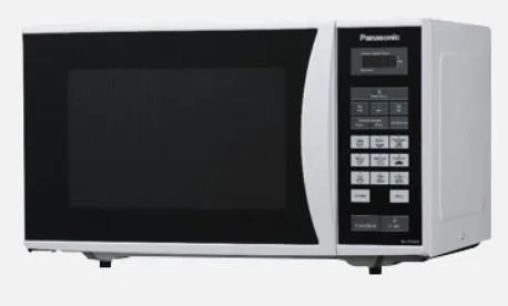Микроволновая печь Panasonic, 25л, 800Вт, дисплей, откр. ручкой, бело-черный