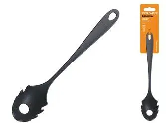 Ложка для спагеті Fiskars Essential, 28.5см, пластик, чорний