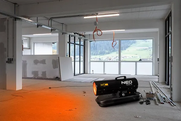 Тепловая пушка Neo Tools дизель/керосин, 20 кВт, 550 м3/час фото №3