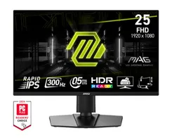 Монітор MSI 24.5" MAG 255PXF 2xHDMI, DP, MM, IPS, 300Hz, 0.5ms, sRGB 120%, FreeSync, Pivot фото