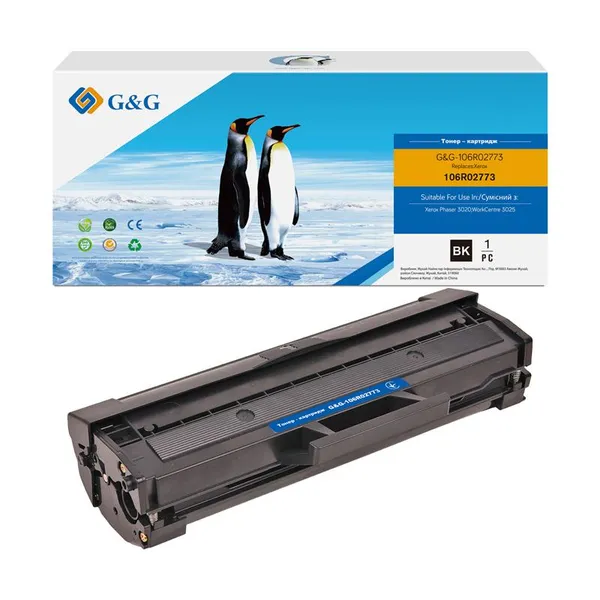 Картридж G&G до Xerox Phaser 3020 / WorkCentre 3025 Black (1500 стор)