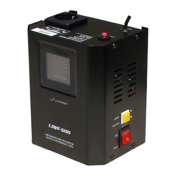 Стабілізатор напруги 300 Вт Luxeon LDW-500 чорний