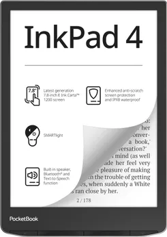 Электронная книга PocketBook 743G InkPad 4, Stardust Silver фото