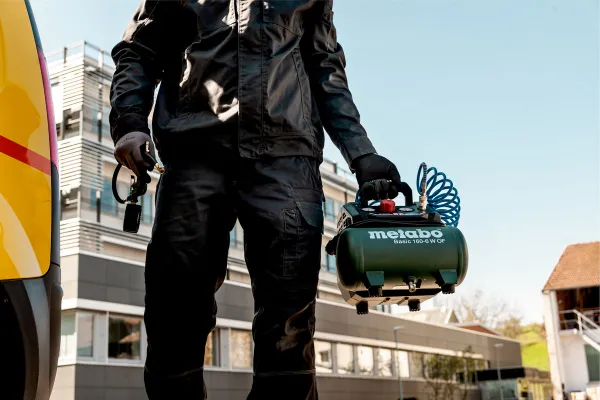 Заказать Компрессор воздушный Metabo BASIC 160-6 W OF безмасляный, 900Вт, 6л, 160л/мин, 8бар, 8.4кг с доставкой