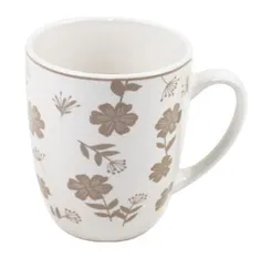 Чашка ARDESTO Ravenna, 360мл, фарфор, бело-бежевый фото