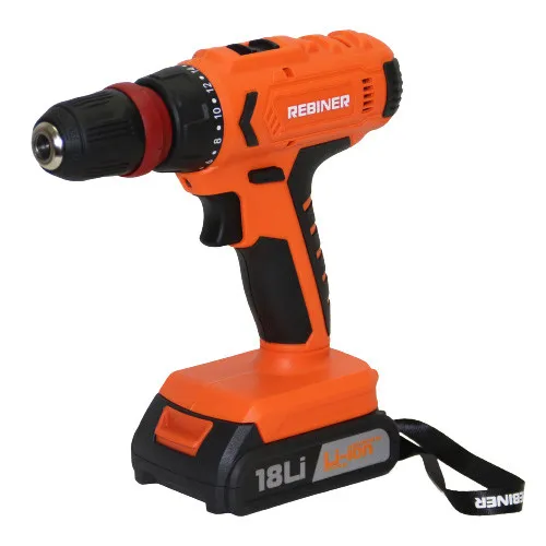 Шуруповерт аккумуляторный 18 В, 2 А/ч съемный патрон Rebiner RAD-18LiSL DFR цена в Украине