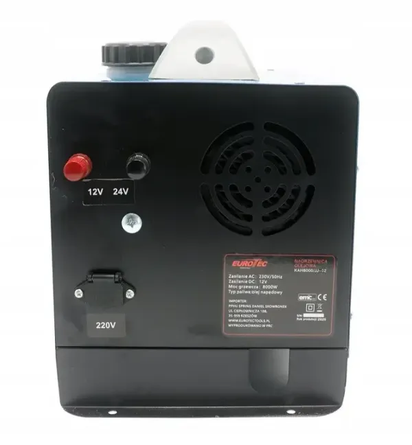Заказать Обогреватель на солярке 12/24/220В, 8 кВт Eurotec с пультом Webasto дизельный обогреватель с доставкой