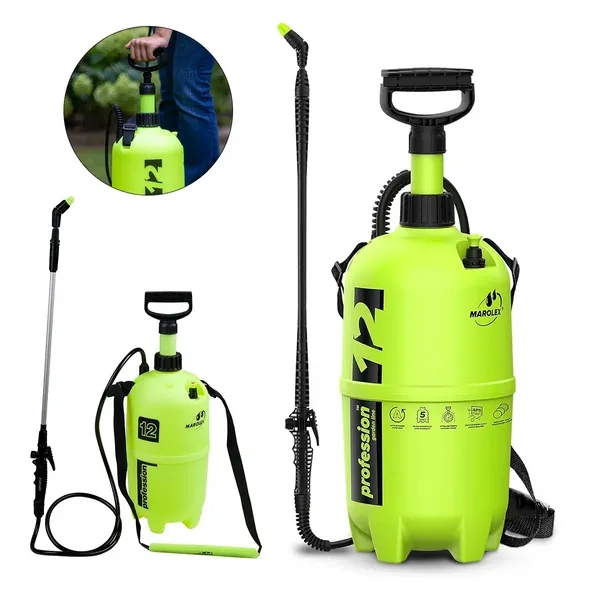 Опрыскиватель Marolex profession 12 л садовый помповый с телескопической штангой