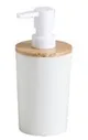 Диспенсер для мыла ARDESTO Minimalism 380мл, полипропилен, бамбук, белый
