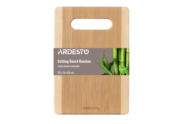 Дошка кухонна Ardesto Midori, 20х14х0.9см, бамбук