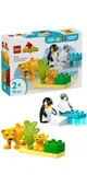 Конструктор LEGO DUPLO Town Семейство диких животных: Пингвины и Львы