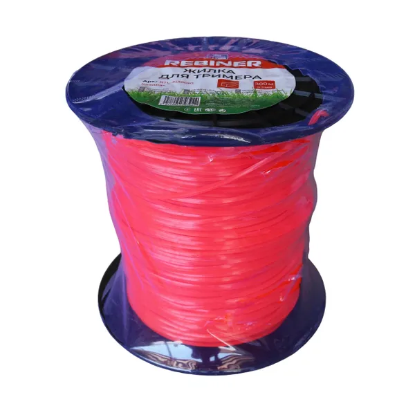 Леска для мотокосы 3.0 мм 300 м квадрат бухта Rebiner RTL-3.0(300K) цена в Украине
