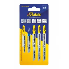 Пилки для лобзика 5 шт (дерево, ламінат, метал) Kubis 07-07-0002 фото