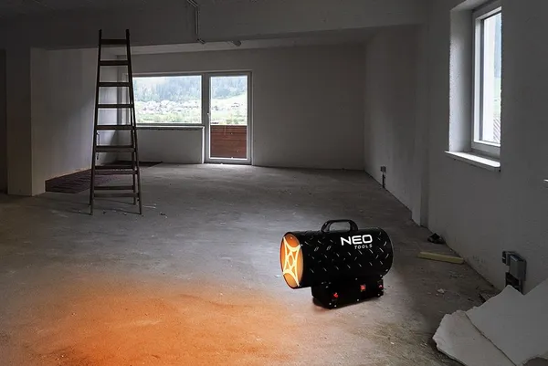 Тепловая пушка газовая Neo Tools, 30кВт, 300м кв, 1000м куб/ч, чёрный цена в Украине