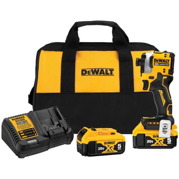 Аккумуляторный винтоверт DeWALT DCF850P2, ATOMIC 20V MAX (АКБ + ЗП) фото №1