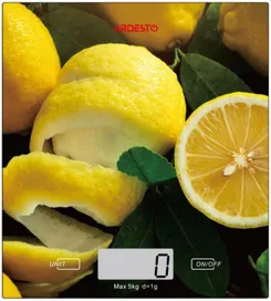 Весы Ardesto кухонные Lemon, 5кг, AAAx2 в компл, стекло, многоцветный фото