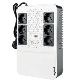 Джерело безперебійного живлення Legrand Keor Multiplug, 600VA/360W, USB, 6хSchuko, USB фото