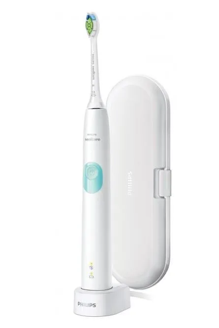 Щетка зубная электр. Philips Sonicare ProtectiveClean 4300, 62т. колеб/мин, насадок-1, футляр, белый