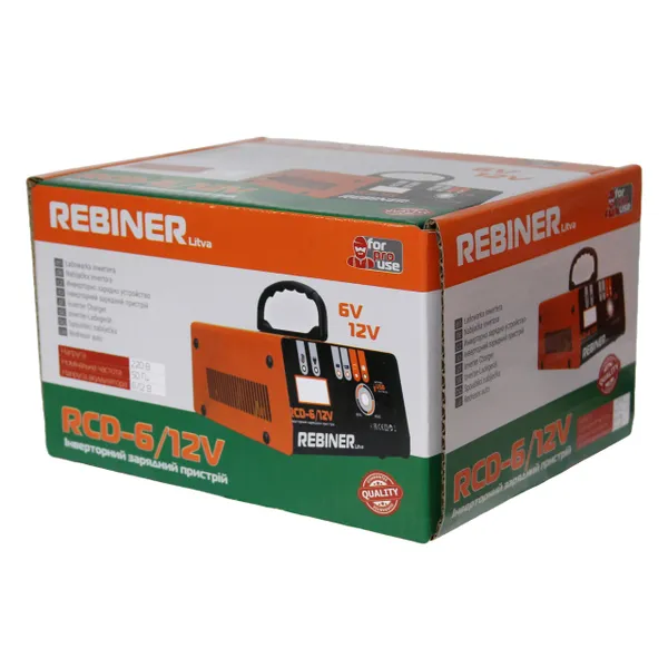 Зарядное устройство 6/12 В инверторное для аккумуляторов авто Rebiner RCD-6/12V купить онлайн