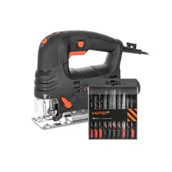 Лобзик электрический Dnipro-M JS-65LX + Набор пильных полотен для лобзика 10 шт. фото