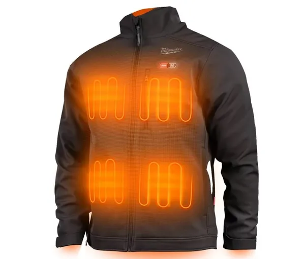 Купить Куртка з підігрівом розмір "XXL" M12 MILWAUKEE HJBL5-0 чорна (+зар.пр., 1 акум.Х 2Аг)