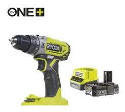 Шуруповерт-дрель ударная Ryobi ONE+ R18PD2-120B (АКБ+ЗУ) фото