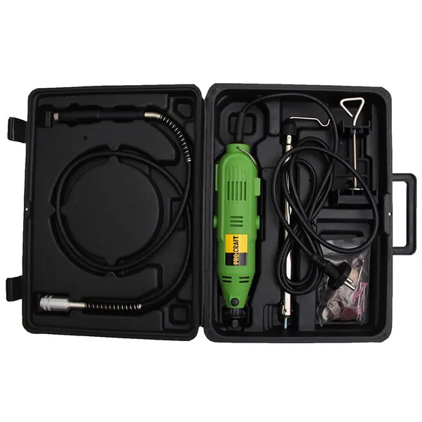 Купити Ручний гравер в кейсі Procraft PG-400 з насадками та гнучким валом зі знижкою