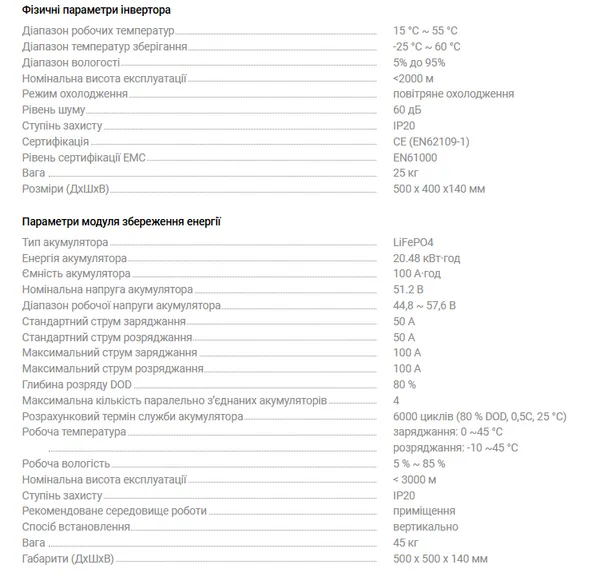 Система резервного питания 2E PowerWall Vezha, 5000 Вт, 20.48 кВт/ч, MPPT 5.5 кВт, WiFi, расширение емкости, параллельное подключение цена в Украине